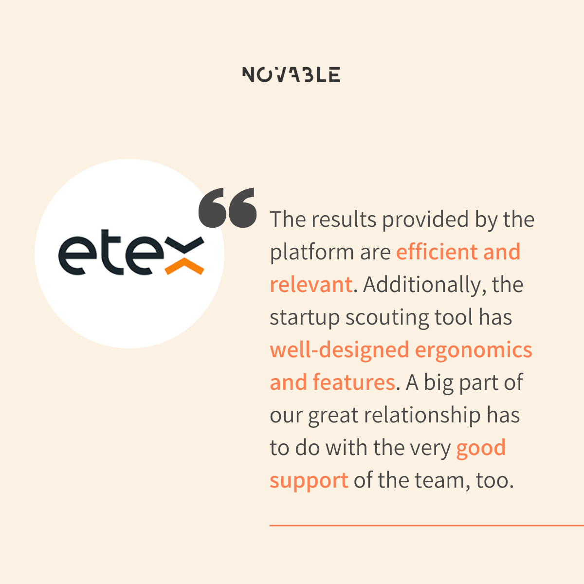 Etex for corporate innovation