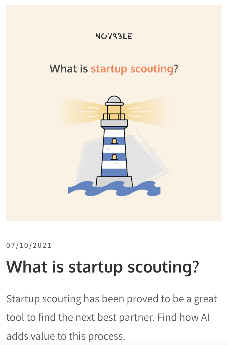 startup scouting for corporate innovation