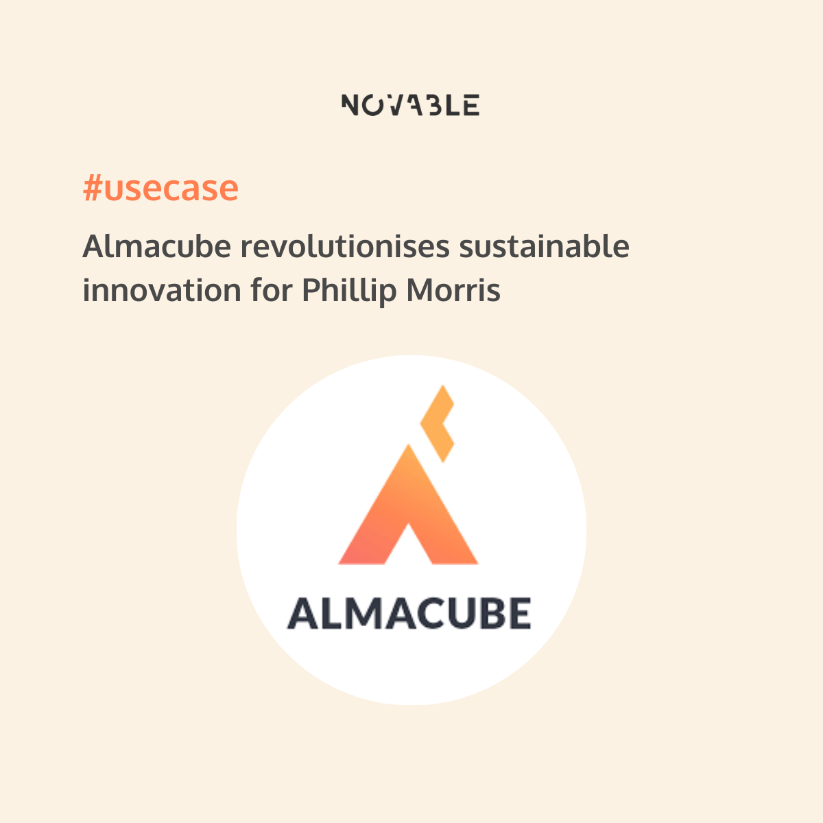 Almacube sustainable innovation