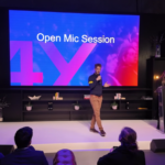 Manuel speaking at Open Mic at MWC x 4YFN 2025